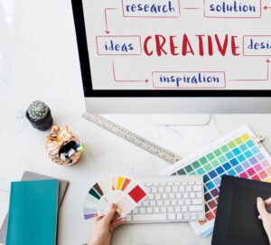 Professional animated graphic representing creative digital marketing services by Elite Marketing.